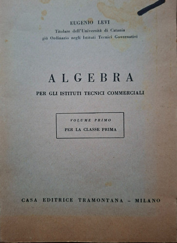 Eugenio levi algebra - levi,