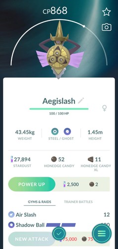 Pokémon aegislash evoluzione - pokémon, (evoluzione