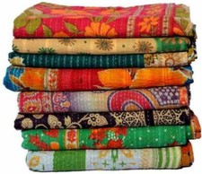 Copriletto vintage Kantha