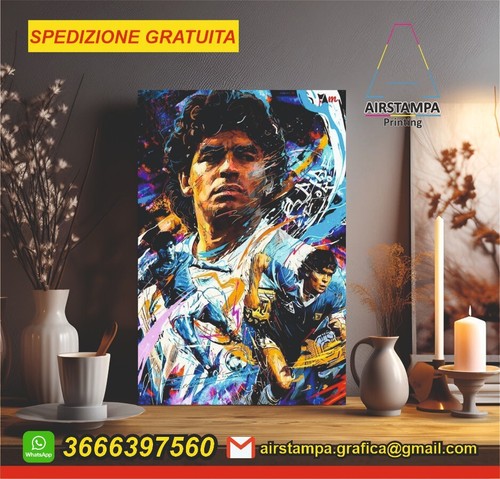 Maradona quadro pop art - maradona, stampa