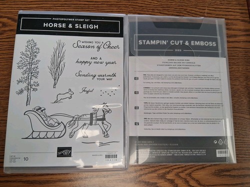 Stampin horse sleigh - stampin, up!