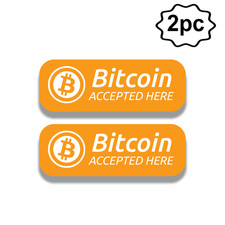 Bitcoin Accepted Here Decal -