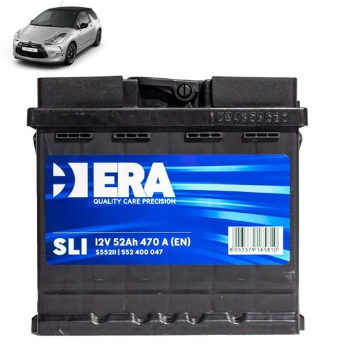 Batteria 50ah per citroen ds3 - batteria,