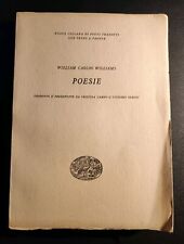 William Carlos Williams POESIE Einaudi 1961