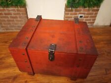 Cassetta  Di Legno  Bottiglie Vino Antica Vintage Vecchia scatola Mid-century