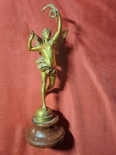 scultura antica.Raffinata statuetta in bronzo dorato del XIX sec. G. Bareau