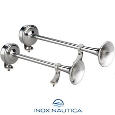 MARCO EMX1/2 12V - COPPIA TROMBE INOX