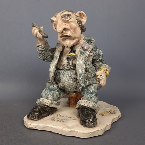 Scultura ceramica scalfaro - scultura,