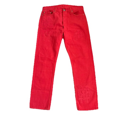 Chrome hearts jeans - hearts, pelle