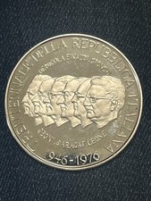 Medaglia Argento 925 Trentennale della Repubblica 1976 Presidenti del Consiglio