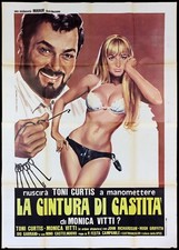 LA CINTURA DI CASTITA' MANIFESTO CINEMA MONICA VITTI TONY CURTIS MOVIE POSTER 4F