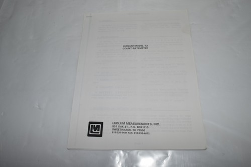 Misure ludlum modello 2 - misure,