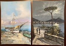 Coppia dipinti vintage