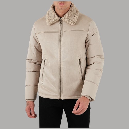 Guess giacca beige eco montone