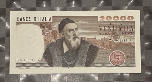 20000 lire tiziano - tiziano, decreto