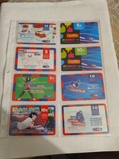 Schede telefoniche ricariche Tim  8 Schede usate Differenti 