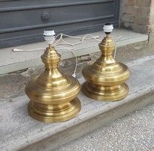 Coppia lampade ottone anni '70