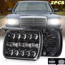 Coppia Fari Led 7x6" 5x7" Faro Proiettore Hi/Basso Sigillato per MERCEDES-BENZ 500SEL 500SEC
