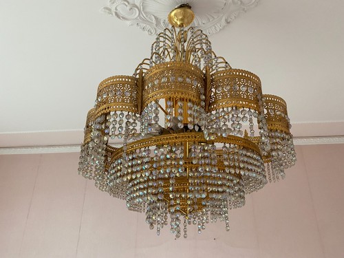 Lampadario vintage ottone - vintage,