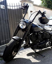 Manubrio Artigianale King Ape Hanger Tubo da 1.3" Vintage Nero Harley Davidson