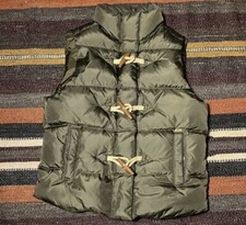 Denim & Supply Ralph Lauren Gilet Men's Small Khaki Green Fill Puffer Jacket