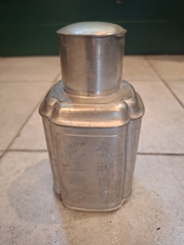 Vaso té peltro antico - antico, cina