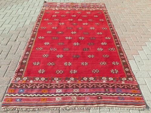 Tappeto kilim rosso grande - kilim,