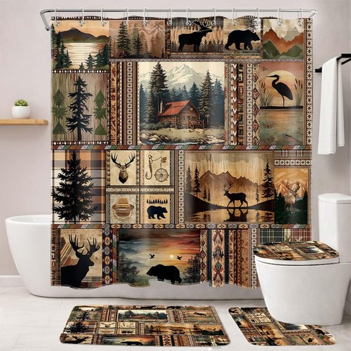 Set tenda doccia patchwork - tenda,