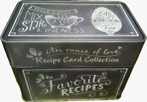 Scatola latta per carte - per,