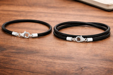 Bracciale In Pelle Greca 3mm