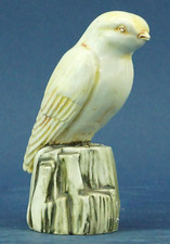 Antonio Zen Statuina Scultura uccello canarino DECO ceramica BASSANO NOVE 1900