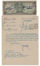 FALSO D’EPOCA 1000 AM LIRE 1943  OCCUPAZIONE AMERICANA CON CERTIFICATO D’EPOCA