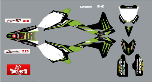 Kit grafiche monster kawasaki - kit,