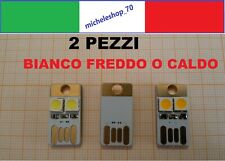  2 pezzi luce led USB a 2 led