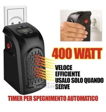 STUFA ELETTRICA RISCALDAMENTO STUFETTA A BASSO CONSUMO PORTATILE 400 W 2025