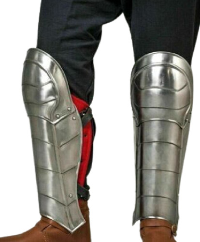 Medieval armor greaves steel - medieval,