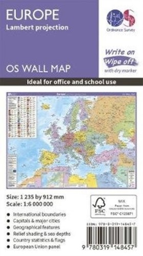 Europe wall map - europe,