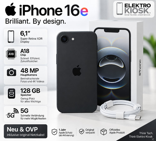 Apple iphone 16e 128 gb - iphone,