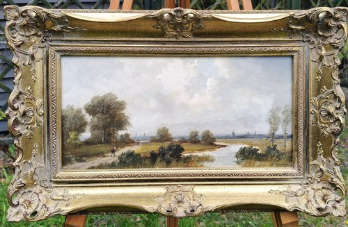 Dipinto olio erich demmin - dipinto,