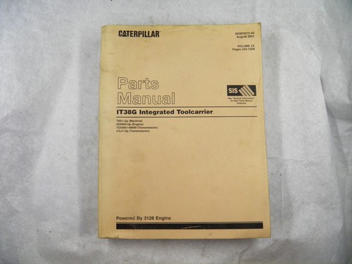 Cat caterpillar it38g - cat, manuale
