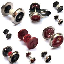 SERIE DI RUOTE ASSE ROTAIE CARRELLO RICAMBI PER TRENO LOCOMOTIVA H0 ROCO XX