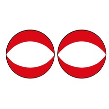 3X(Pagaia Vela Kayak Rossa