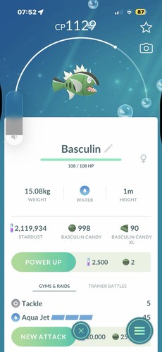 Pokemon 550 basculin - ⭐️pokemon,