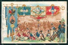 Militari 3° Regg. Fanteria Brigata Piemonte PIEGHINE cartolina KF4549