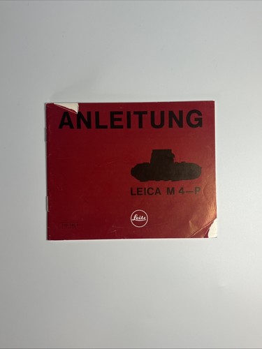 Istruzioni leitz leica p - m, 4-p