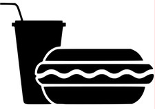 Adesivo bevanda + hot dog