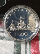 500 LIRE ARGENTO PROOF 1987