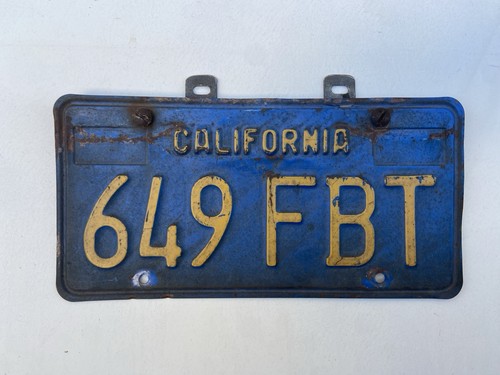 Targa california 649fbt blu - 649fbt, e