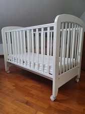 Lettino bambino Dili Best Urban Smile, colore bianco, con materasso