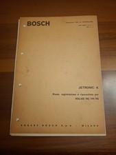 BOSCH - MANUALE PER LA RIPARAZIONE - JETRONIC-K  VOLVO 142/144/145 -PROVE 